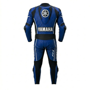 Blue Black1.3mm Cowhide Leather Motorcycle Racing Suit – CE Armor