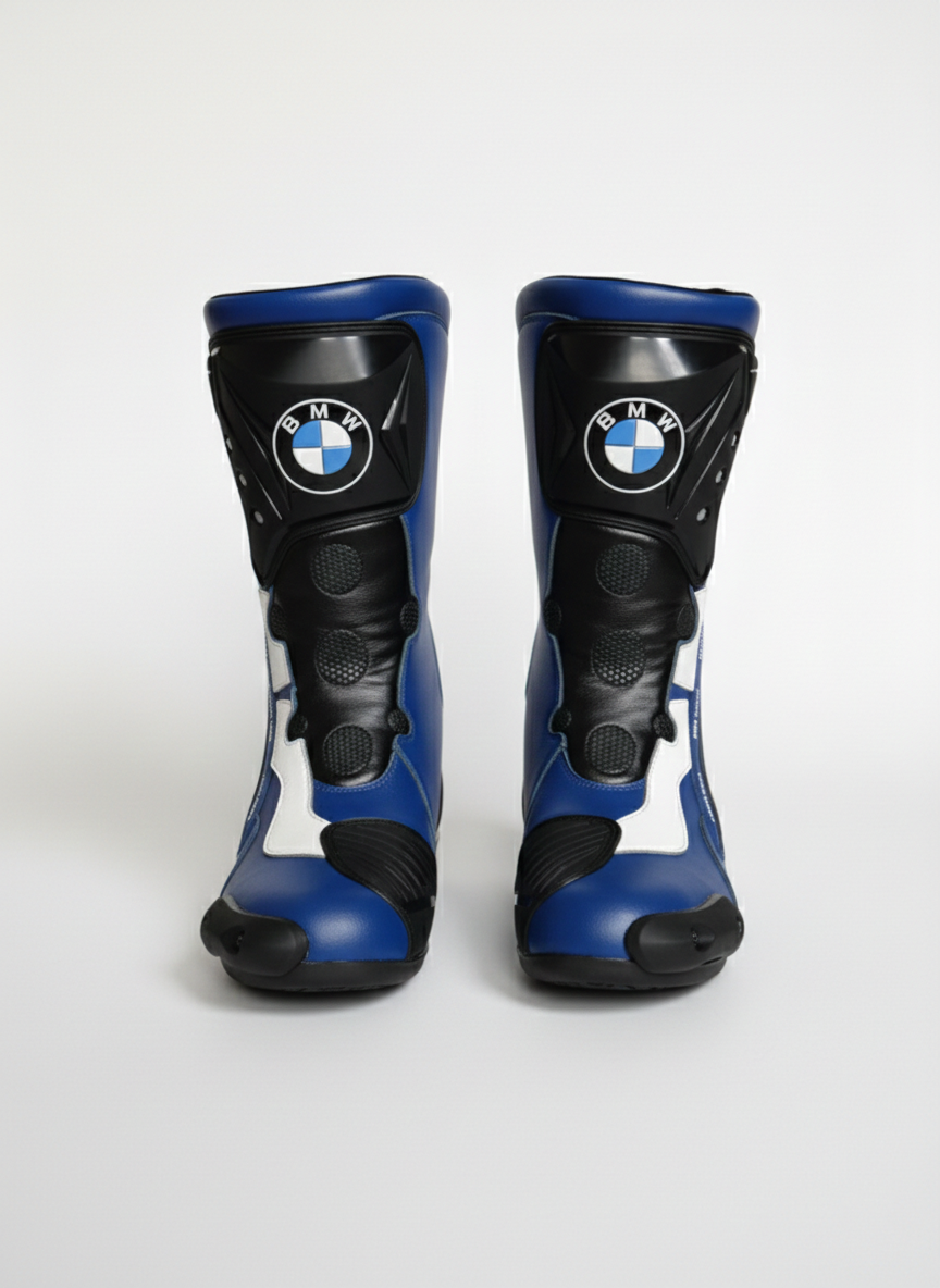 Motorcycle Racing Leather Boots – Durable Riding Shoes