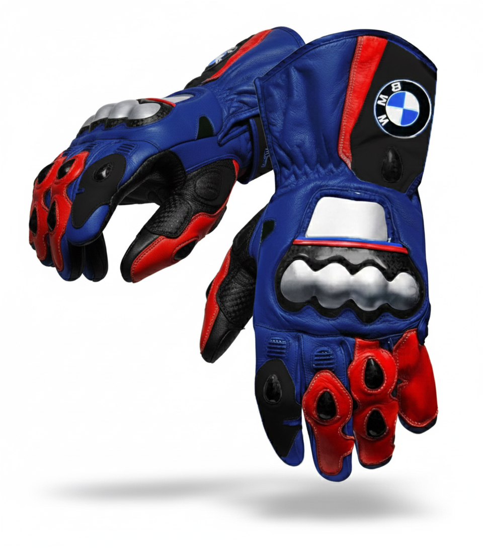 Motorcycle Racing Gloves – Durable Leather Protective Gloves