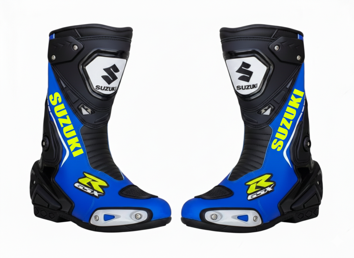 Motorcycle Leather Racing Boots – Protective Riding Footwear