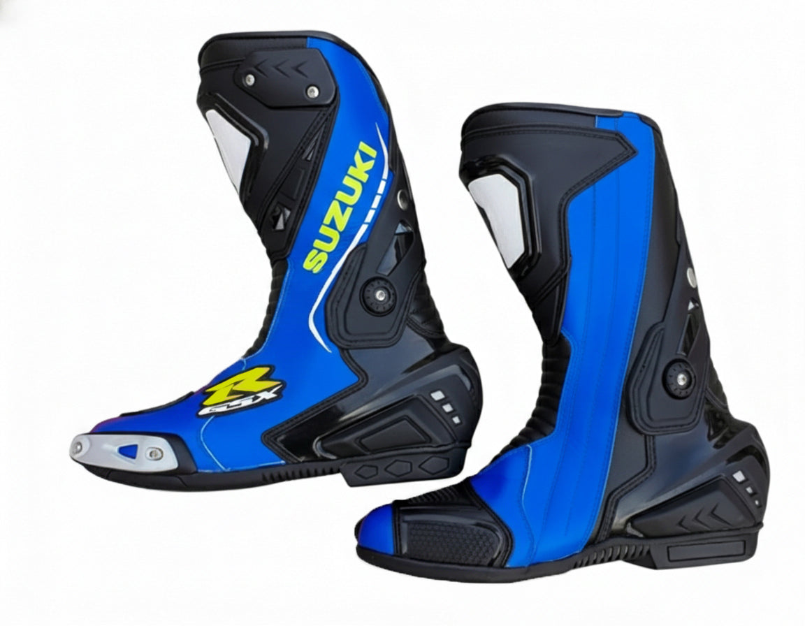 Motorcycle Leather Racing Boots – Protective Riding Footwear