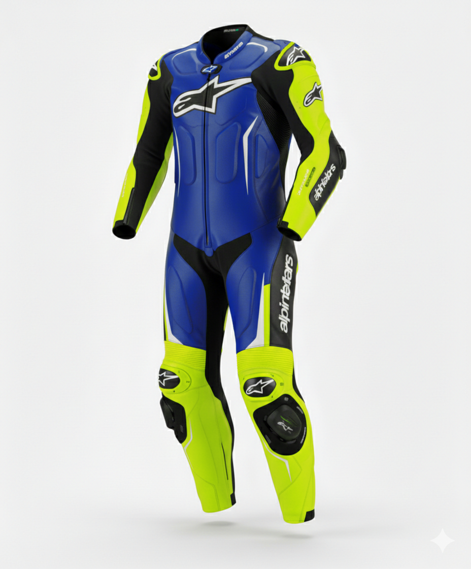 1.3mm Genuine Leather Motorbike Racing Suit – Protective Gear