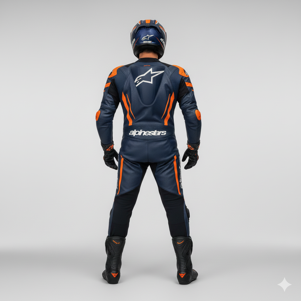 Professional Motorcycle Leather Racing Suit – CE Approved Armor
