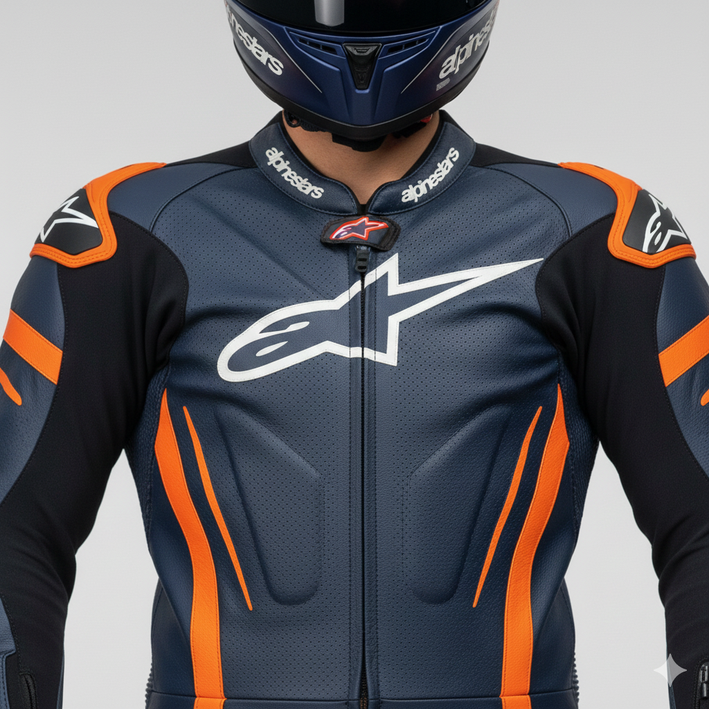 Professional Motorcycle Leather Racing Suit – CE Approved Armor