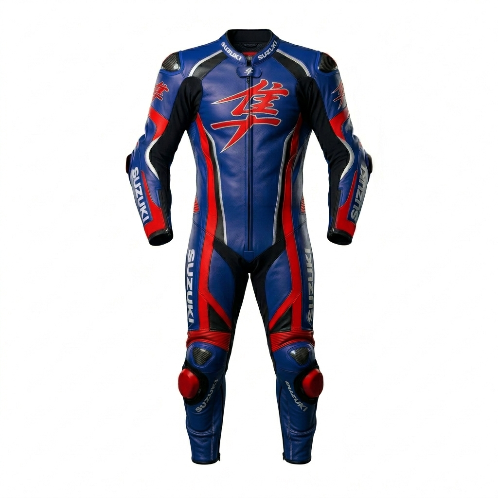 Premium Cowhide Leather Motorbike Racing Suit – CE Approved