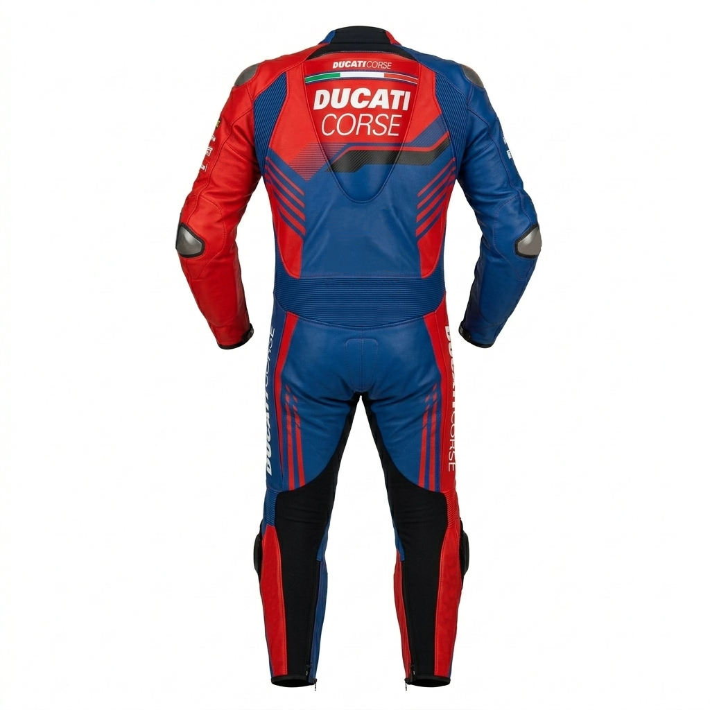 Full Body Cowhide Leather Racing Suit – Motorcycle Track Suit