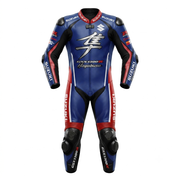 Men’s 1.3mm Leather Motorcycle Racing Suit – Protective Armor