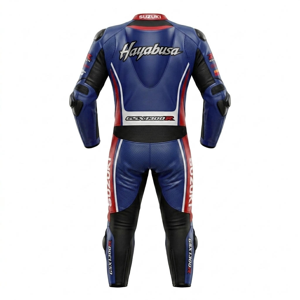 Men’s 1.3mm Leather Motorcycle Racing Suit – Protective Armor
