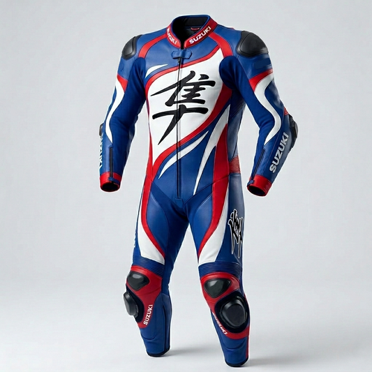 Full Body Cowhide Leather Racing Suit – Motorcycle Track Suit