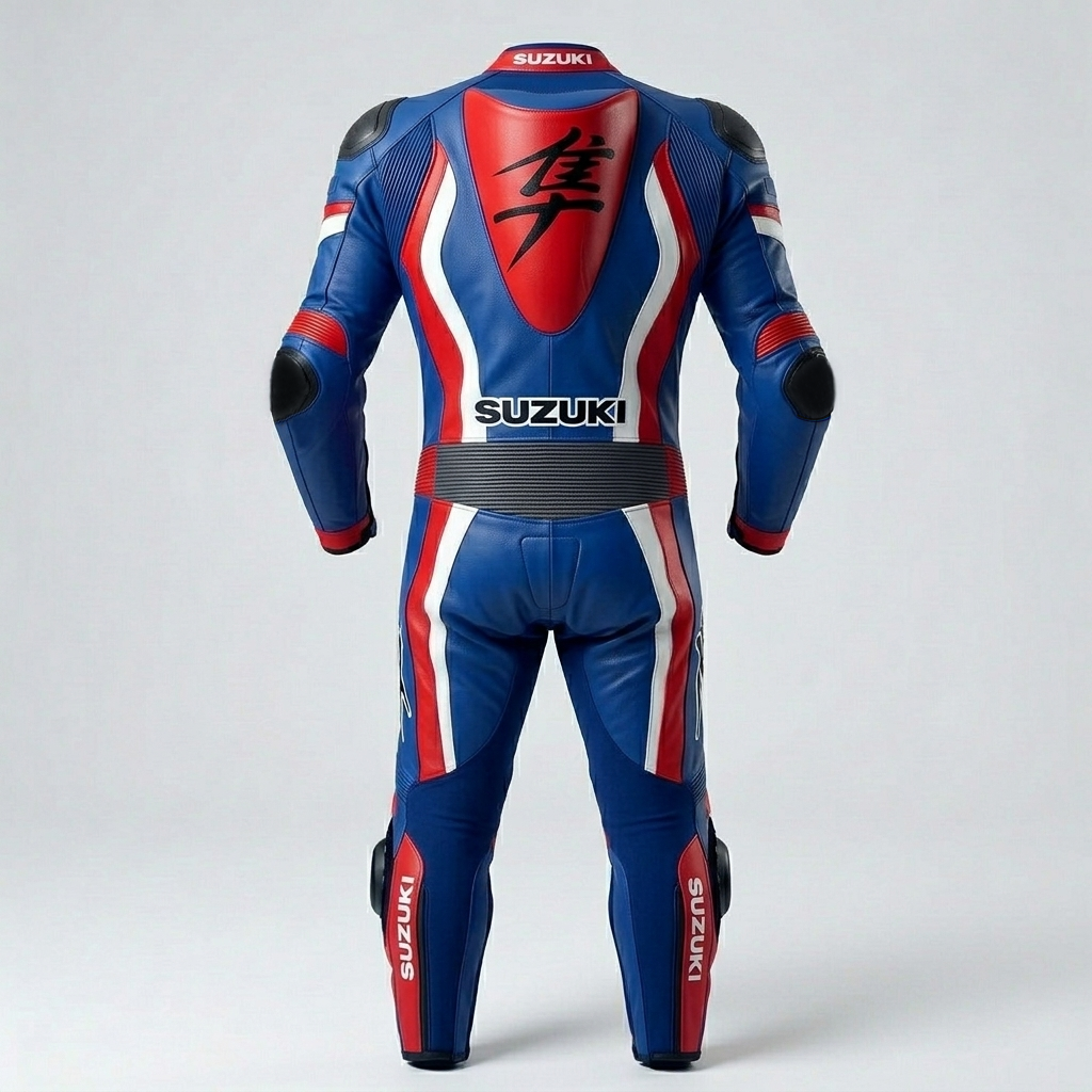 Full Body Cowhide Leather Racing Suit – Motorcycle Track Suit