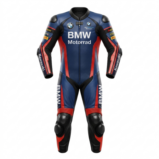Motorbike Riding Suit White Leather Motorbike Suit
