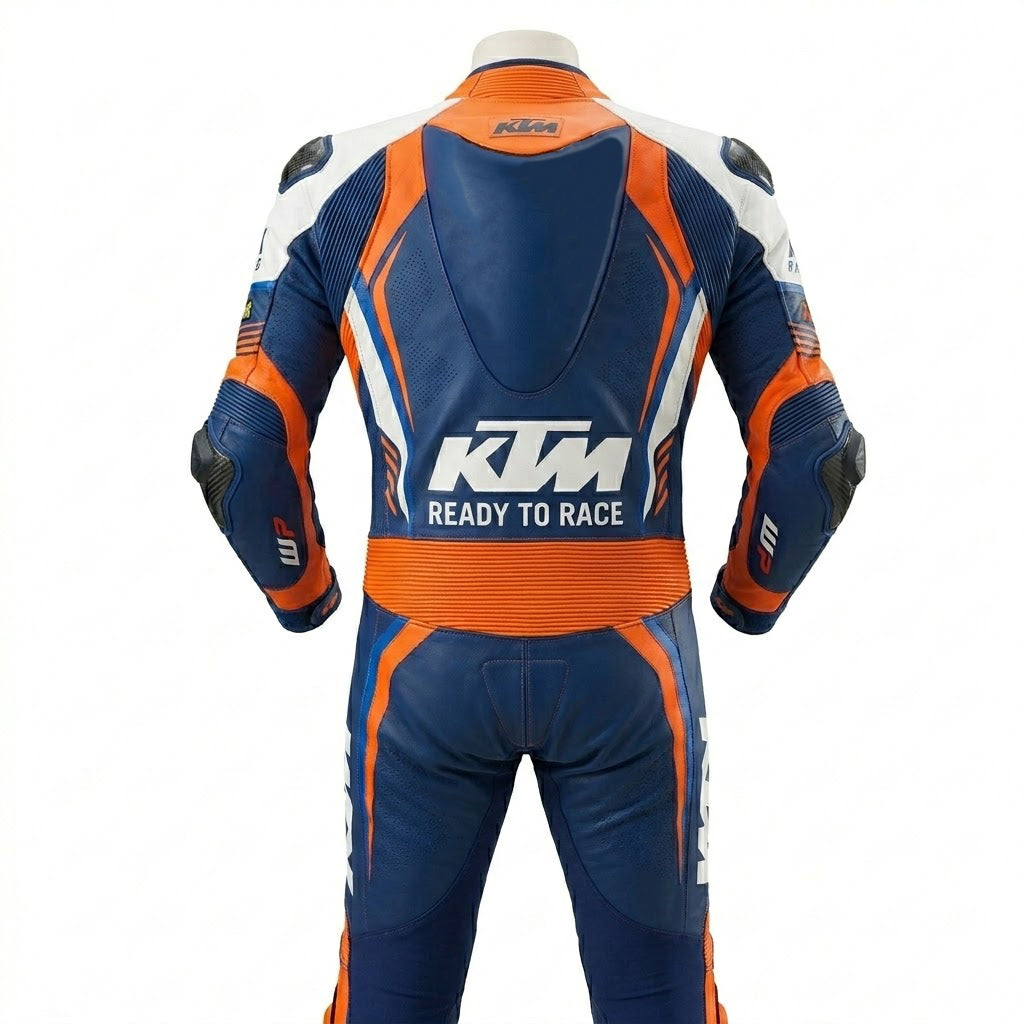 Full Body Cowhide Leather Racing Suit – Motorcycle Track Suit