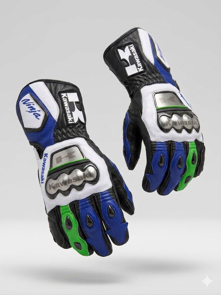 Motorcycle Racing Gloves – Durable Leather Protective Gloves