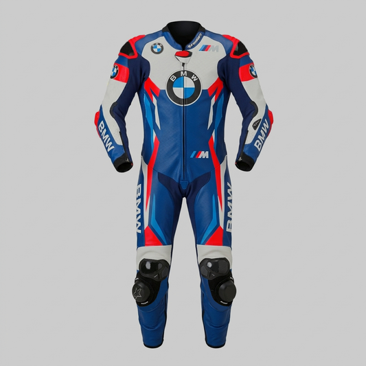 Men’s 1.3mm Leather Motorcycle Racing Suit – Protective Armor