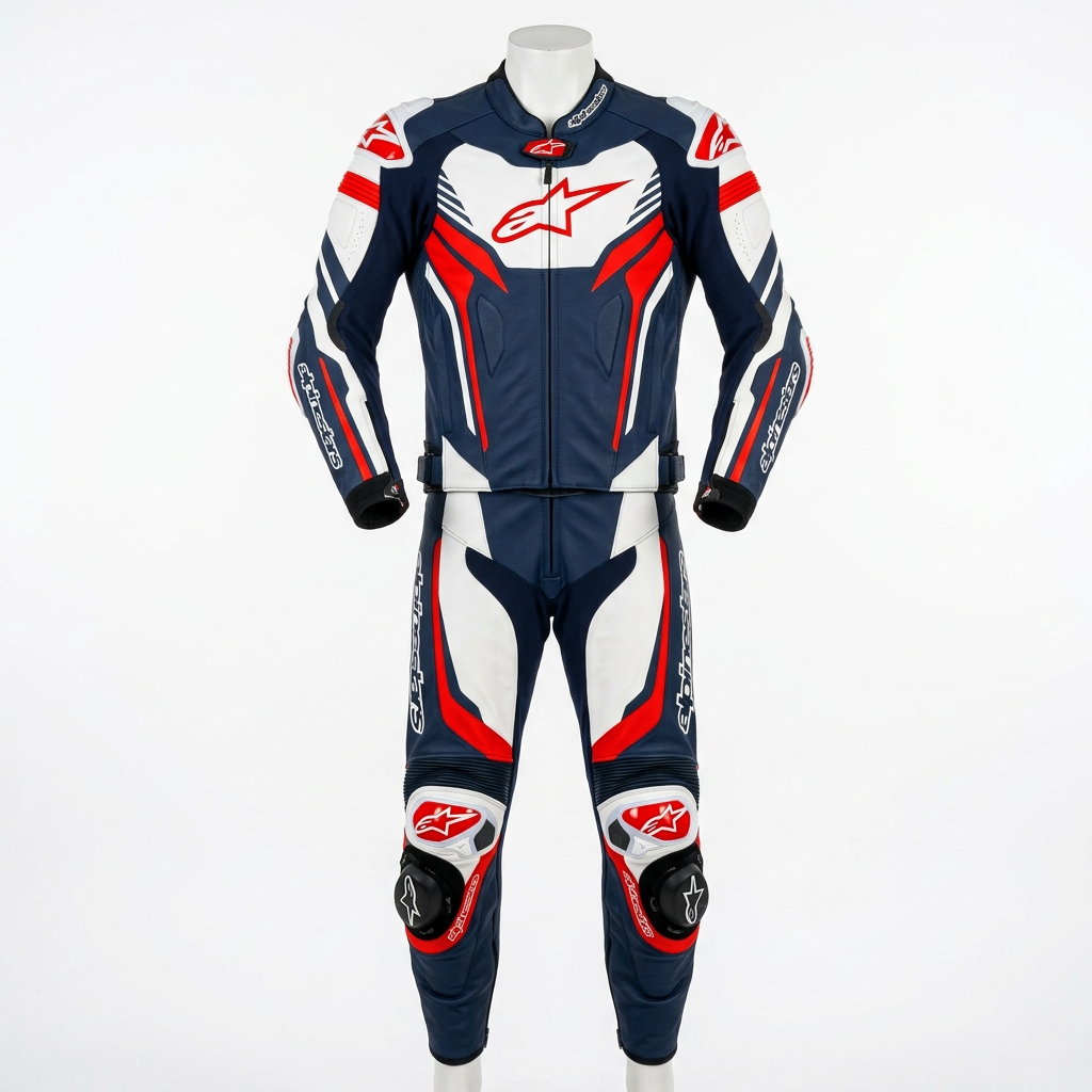 Full Body Cowhide Leather Racing Suit – Motorcycle Track Suit