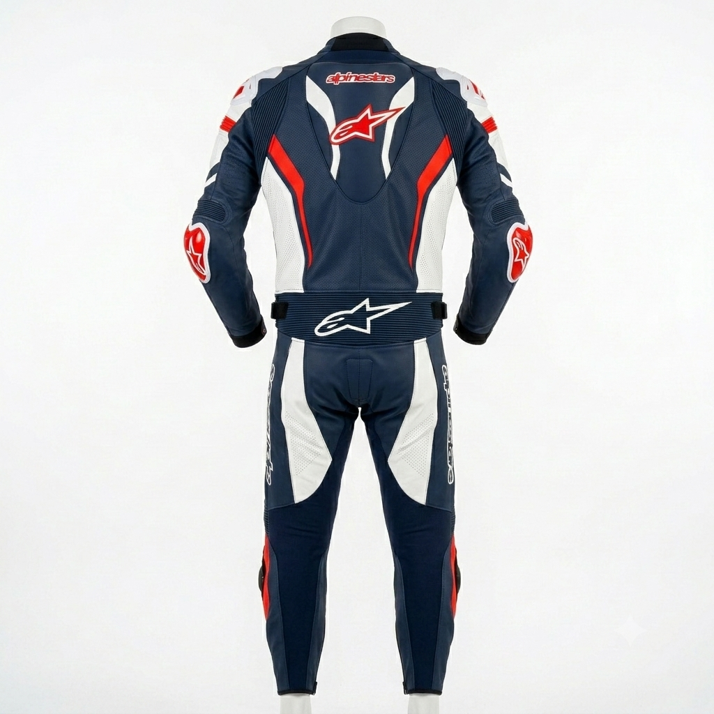 Full Body Cowhide Leather Racing Suit – Motorcycle Track Suit