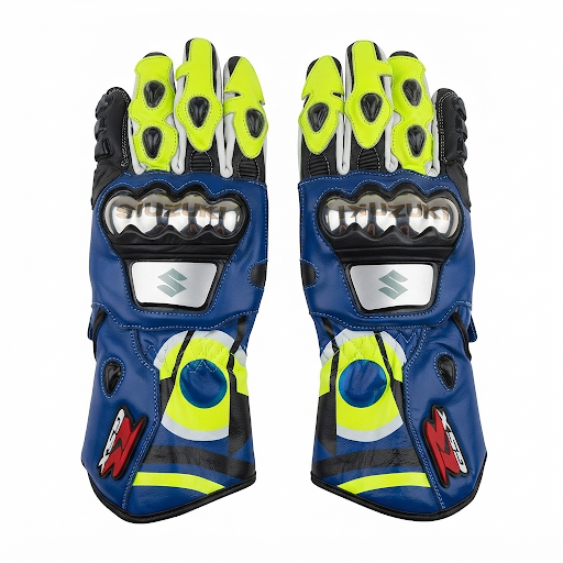 Full Leather Motorcycle Racing Gloves – Protective Riding Gear