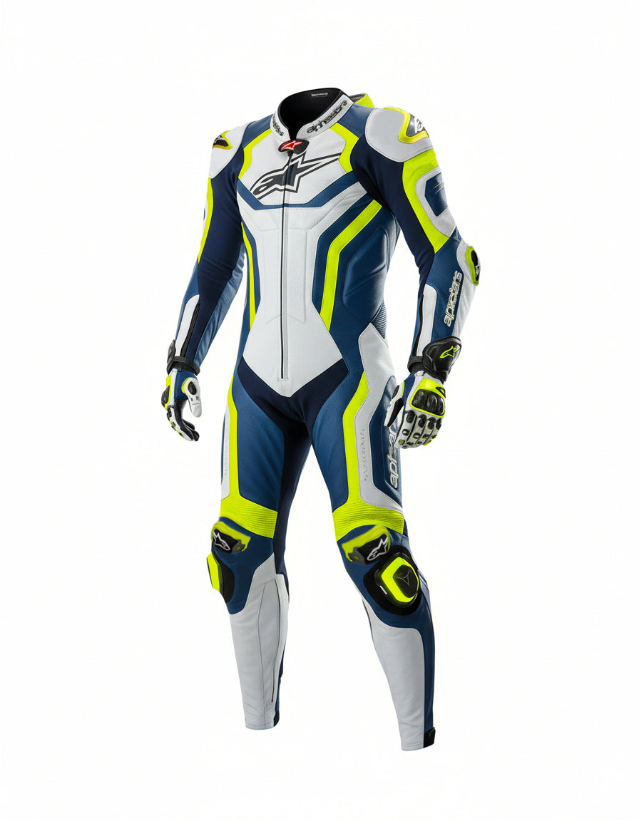 Premium Leather Motorbike Suit – CE Approved Protective Armor