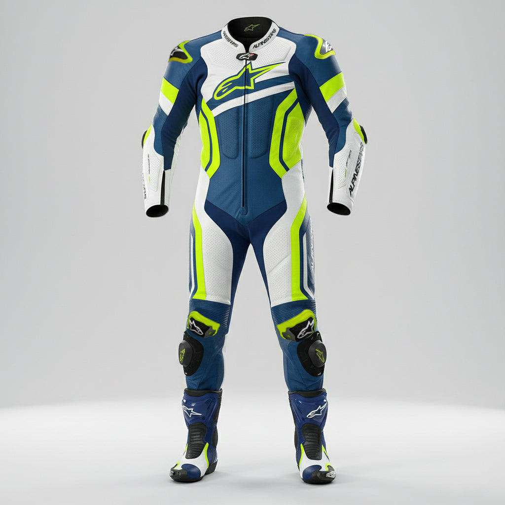 Cowhide Leather Motorcycle Racing Suit – Sport & Track Riding