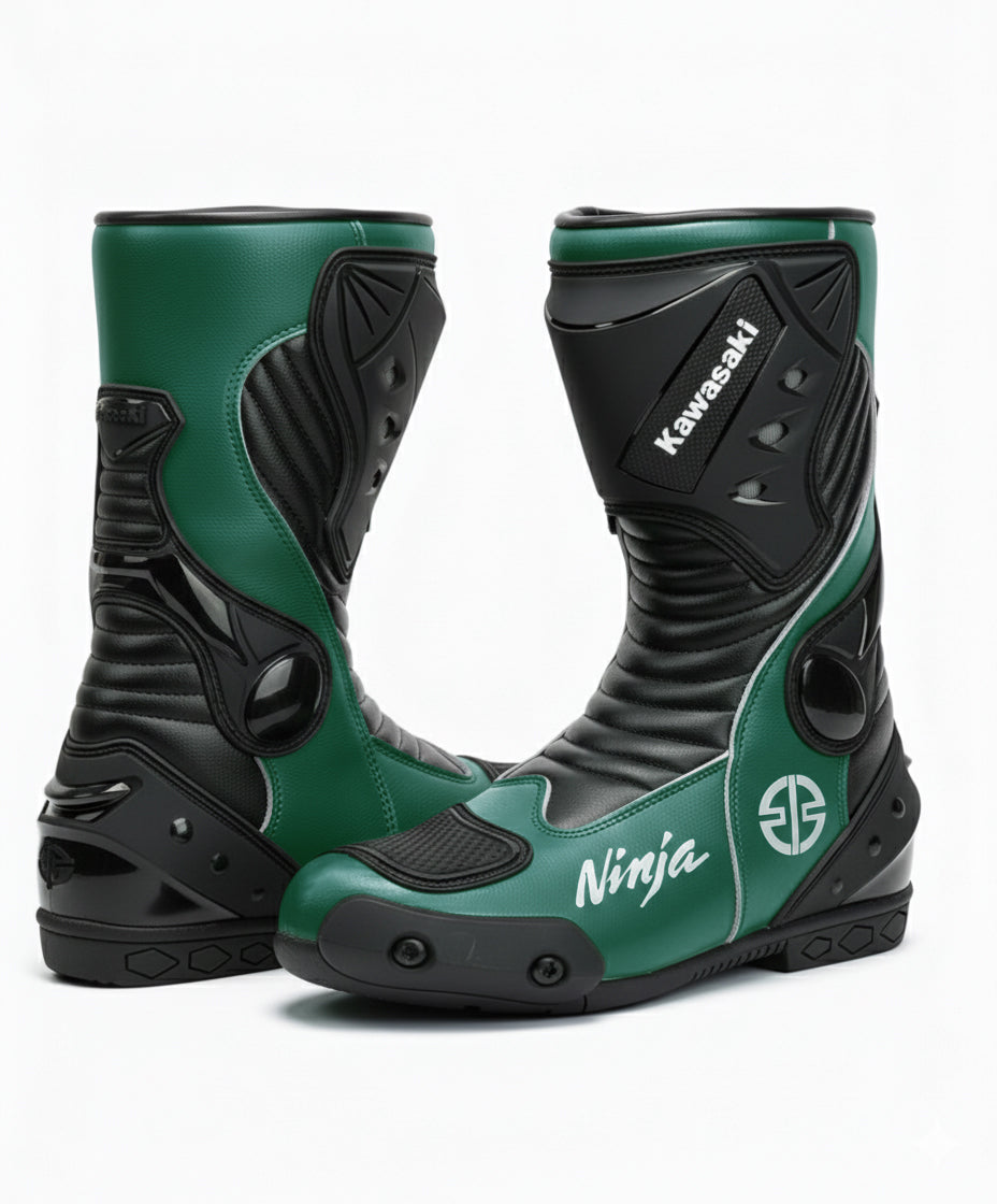 Premium Motorcycle Riding Boots – Leather Racing Design