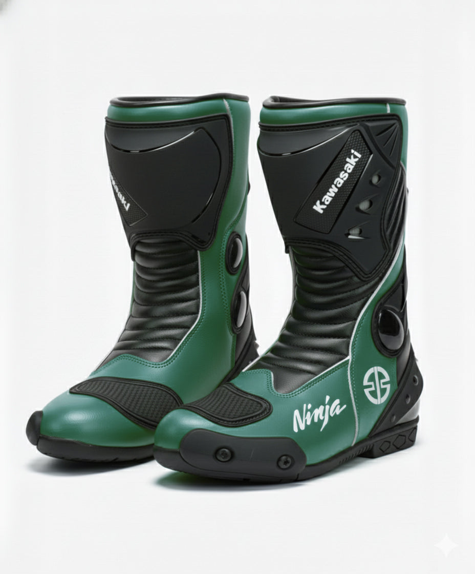 Premium Motorcycle Riding Boots – Leather Racing Design