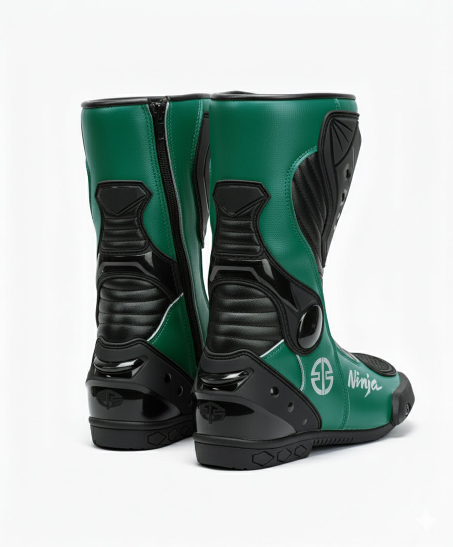 Premium Motorcycle Riding Boots – Leather Racing Design