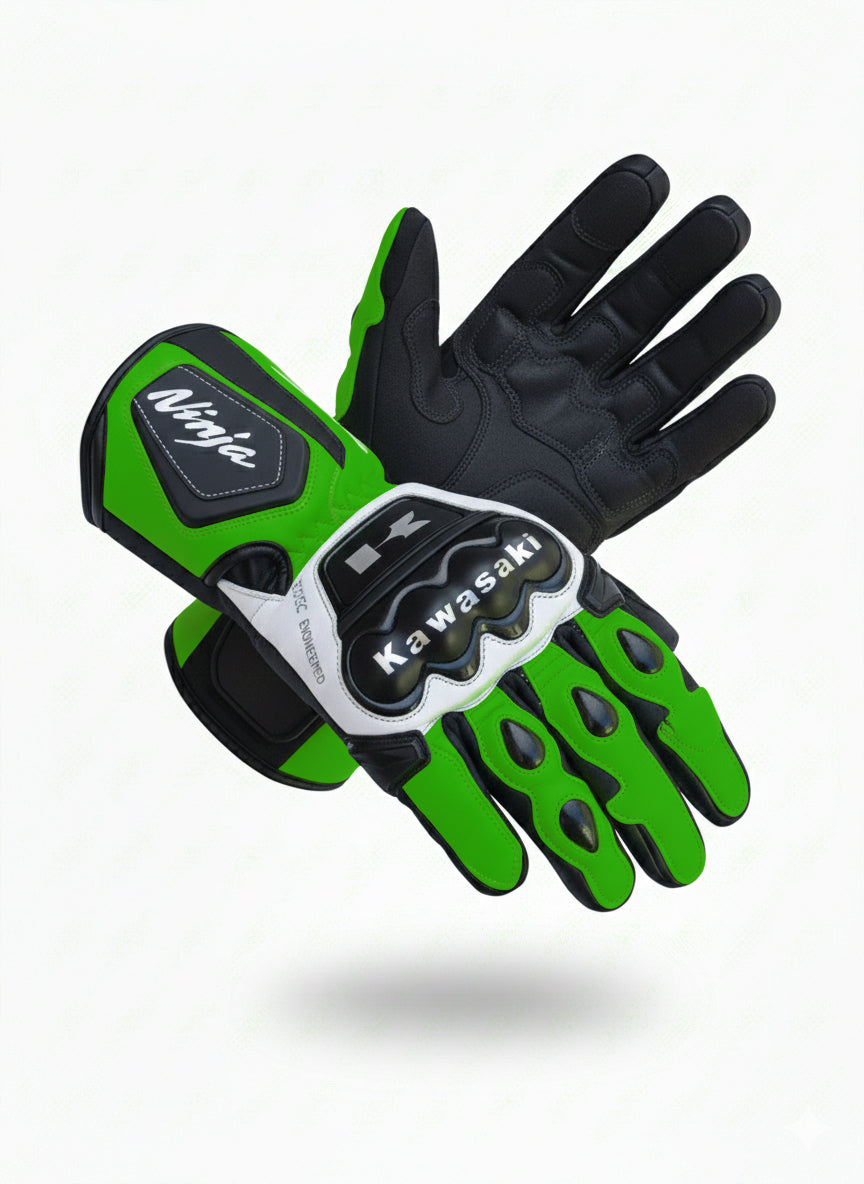 Professional Leather Motorcycle Racing Gloves