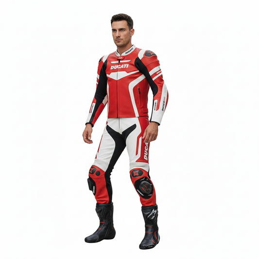 Cowhide Leather Motorcycle Racing Suit – Sport & Track Riding