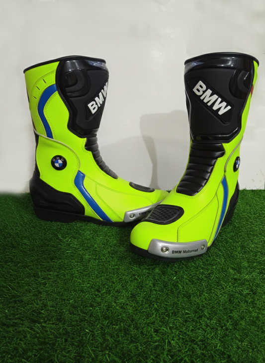 Motorbike Leather Racing Shoes – Protective Riding Boots