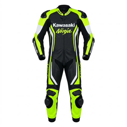 Men’s 1.3mm Leather Motorcycle Racing Suit – Protective Armor