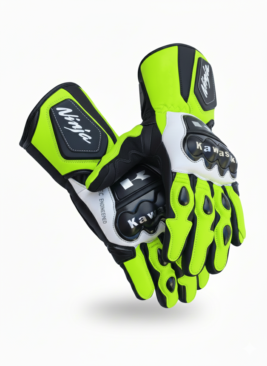 Premium Motorbike Leather Gloves – Racing & Sport Riding