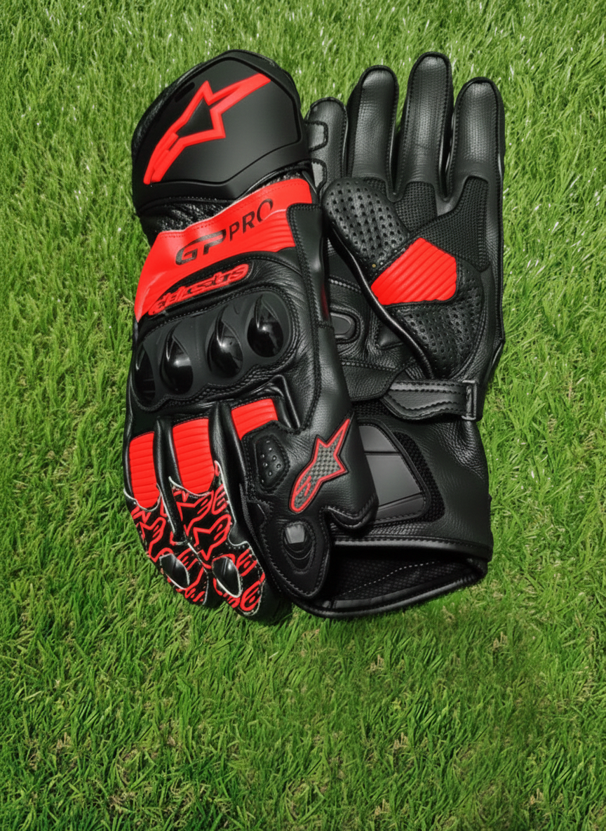 Leather Motorbike Riding Gloves – Sport & Track Gloves