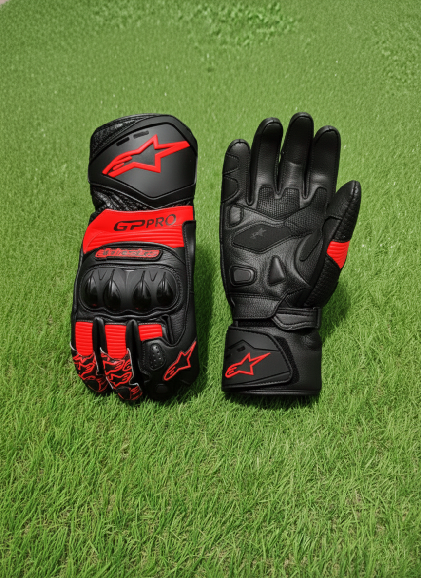 Leather Motorbike Riding Gloves – Sport & Track Gloves