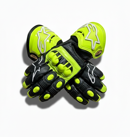 Premium Motorbike Leather Gloves – Racing & Sport Riding