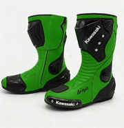 Leather Sport Bike Racing Shoes – Motorcycle Protective Boots