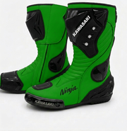 Leather Sport Bike Racing Shoes – Motorcycle Protective Boots