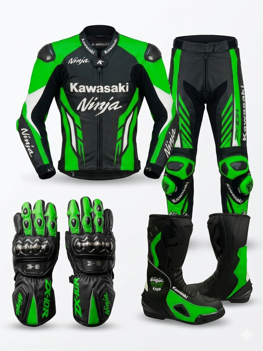 Premium Cowhide Leather Motorbike Racing Suit – CE Approved