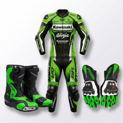 Men’s 1.3mm Leather Motorcycle Racing Suit – Protective Armor