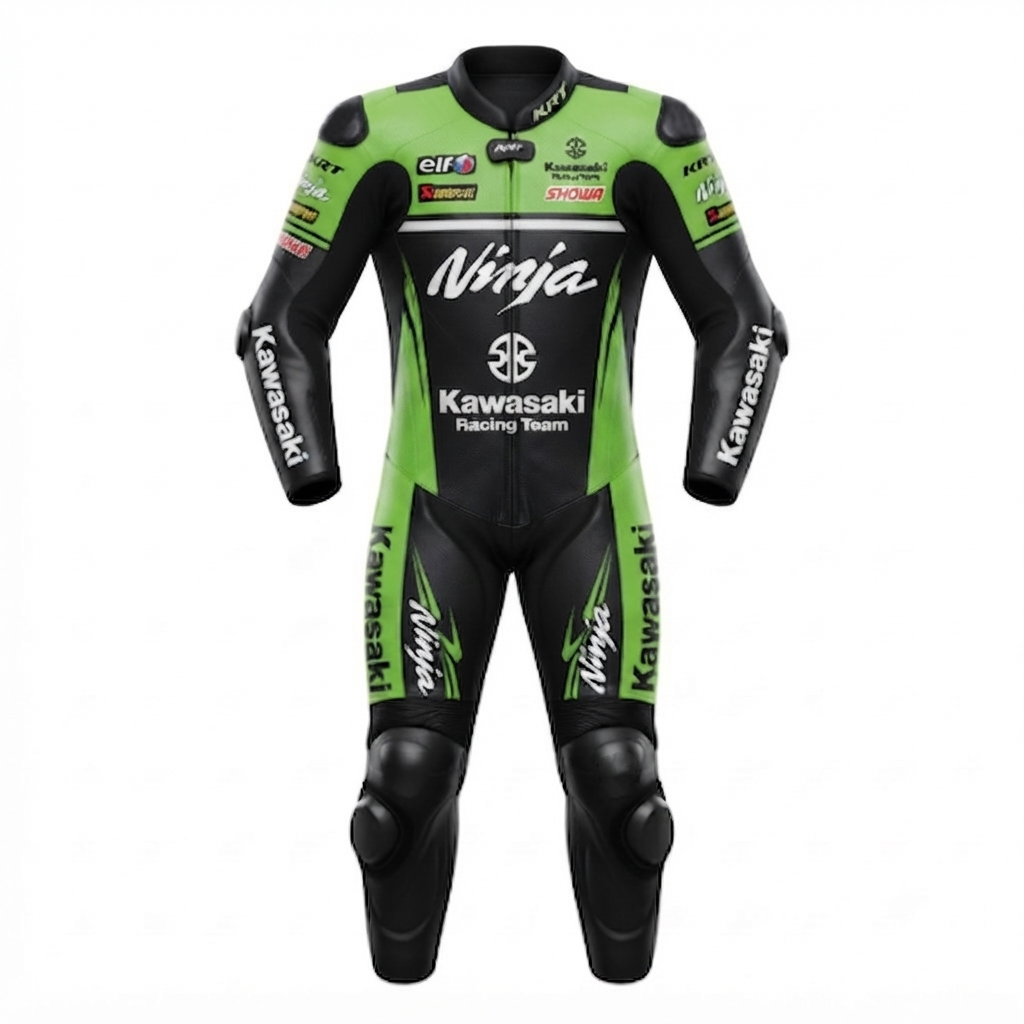 Men’s 1.3mm Leather Motorcycle Racing Suit – Protective Armor