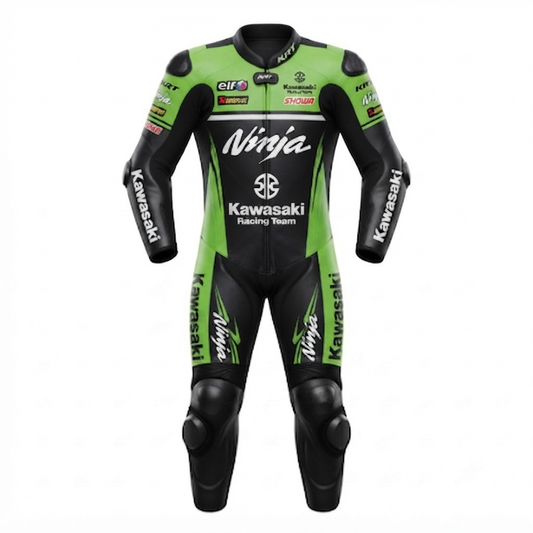 Men’s 1.3mm Leather Motorcycle Racing Suit – Protective Armor