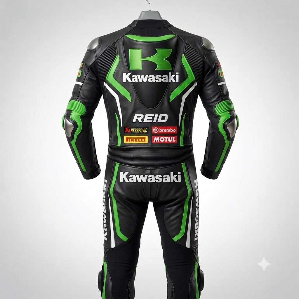 Men’s 1.3mm Leather Motorcycle Racing Suit – Protective Armor