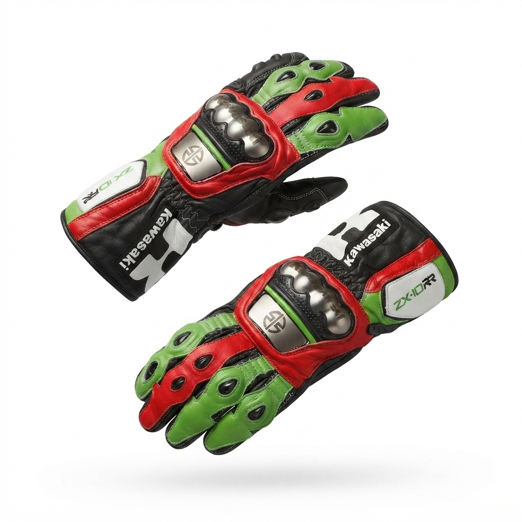 Premium Leather Motorcycle Racing Gloves