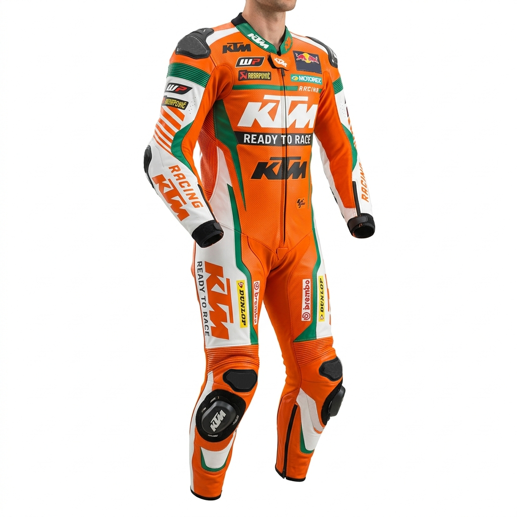Premium Cowhide Leather Motorbike Racing Suit – CE Approved