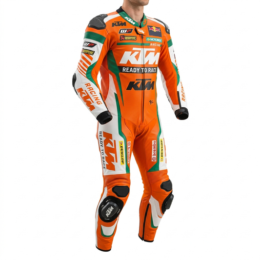 Premium Cowhide Leather Motorbike Racing Suit – CE Approved