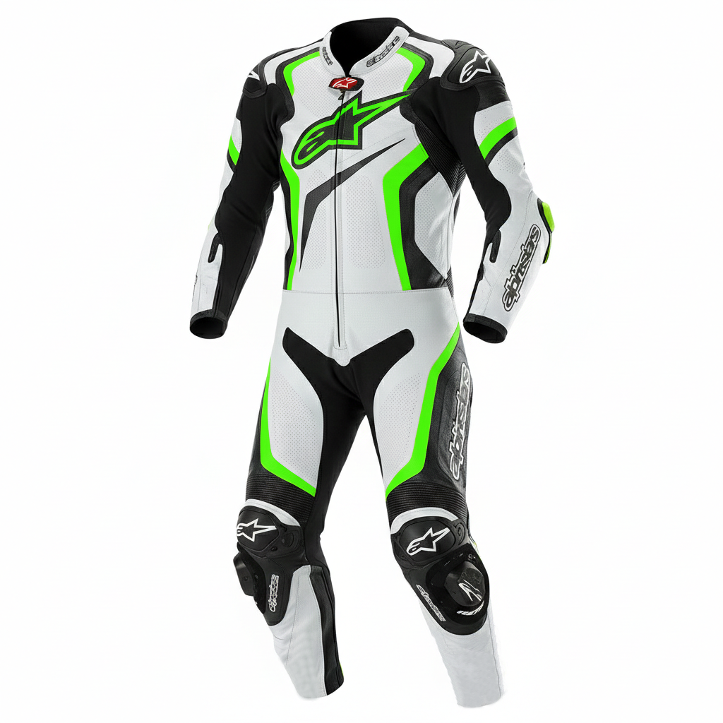 Professional Motorcycle Leather Racing Suit – CE Approved Armor