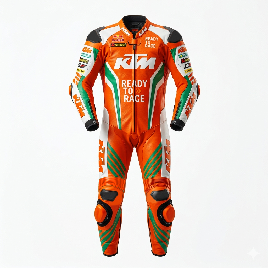 Men’s 1.3mm Leather Motorcycle Racing Suit – Protective Armor