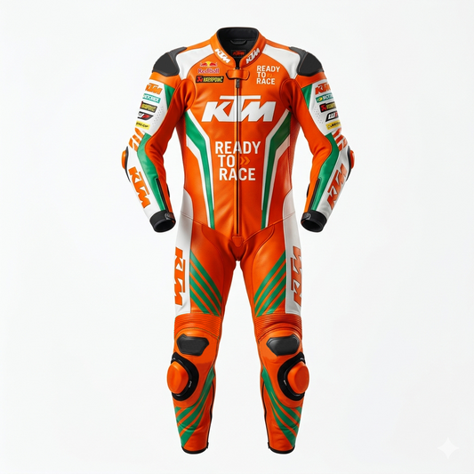 Men’s 1.3mm Leather Motorcycle Racing Suit – Protective Armor
