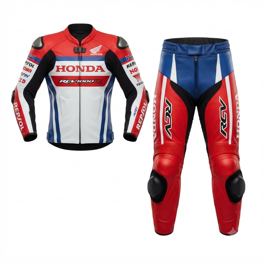 1.3mm Cowhide Leather Motorcycle Racing Suit – CE Armor