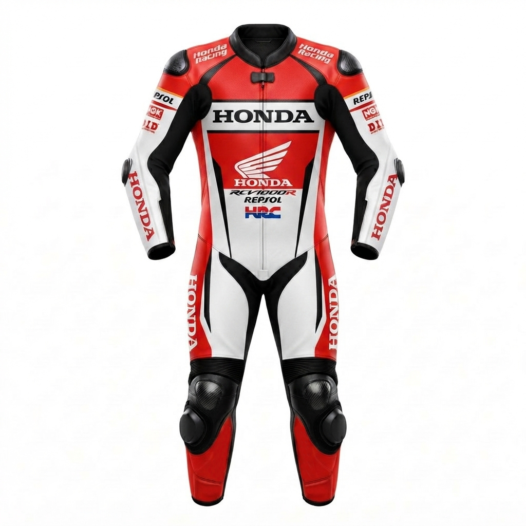 Premium Cowhide Leather Motorbike Racing Suit – CE Approved