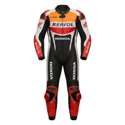 Premium Full-Body Leather Racing Suit – CE Protective Armor